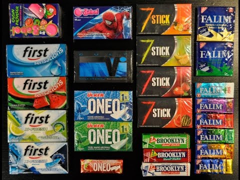 Видео: Жвачка из Турции: Vivident, Nazar, Falim, Big Babol (Modern gum from Turkey)