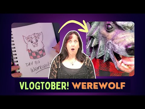 Видео: 31 монстр — как сделать оборотня из папье-маше — Vlogtober, день 30