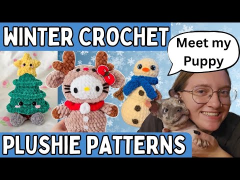 Видео: Идеи зимних узоров для вязания крючком | 30 плюшевых игрушек, которые вам понравится вязать