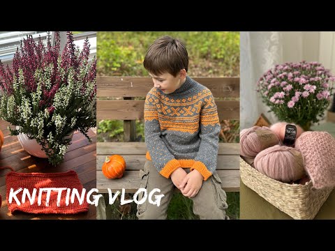 Видео: Vlog 142 | 🍂 Жаккардовый детский свитер, носки, кашемир и финская осень #вязальныйвлог #жаккард 