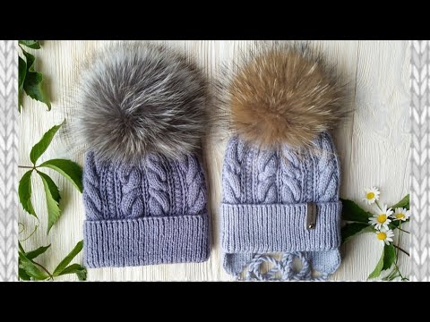 Видео: Детская вязаная шапка спицами. Подробный мастер-класс.