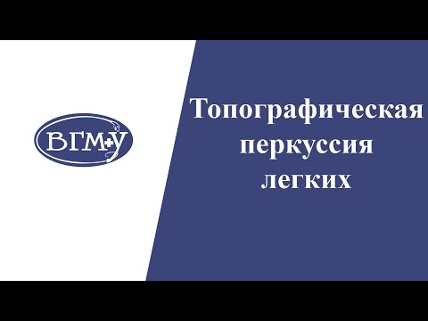 Видео: Топографическая перкуссия легких