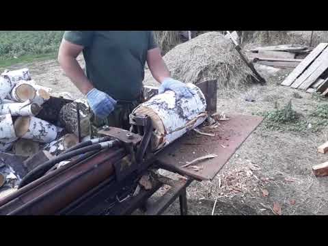 Видео: Гидравлический дровокол к трактору