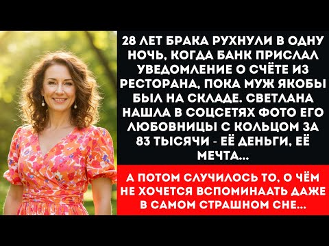 Видео: Узнала об измене в 3 ночи из банка. 28 лет брака, любовница и долги. История Светланы