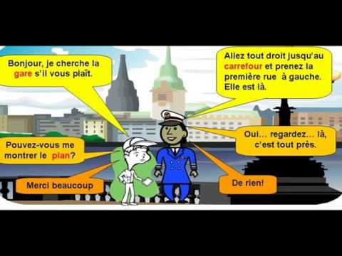 Видео: Французский язык. Направления/Les directions