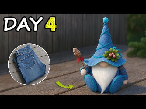 Видео: 7 ДНЕЙ  - 7 НОВОГОДНИХ ИДЕЙ!👖Чудесный Гном без шитья❄️Легко и просто!