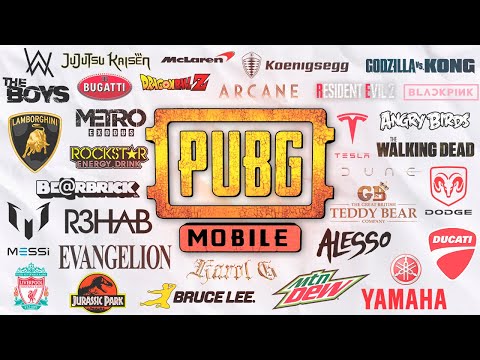 Видео: ВСЕ КОЛЛАБОРАЦИИ PUBG MOBILE! #1