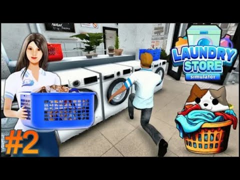 Видео: КУПИЛА НОВЫЕ СТИРАЛКИ ► Laundry Store Simulator (Demo) ► #2