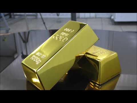 Видео: Золотой слиток  методом химической металлизации