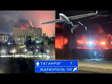 Видео: Обратная тяга! Таганрог: БПЛА разбомбили Атлант-АЭРО! Орел: Пожарище на ТЭЦ! Мариуполю потушили свет