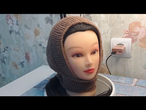Видео: Модный Капор-чепчик или капор-косынка/вяжем спицами.