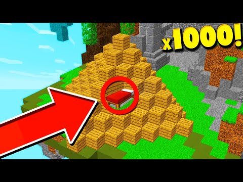 Видео: ЧИТЕРСКАЯ ЗАЩИТА КРОВАТИ ИЗ 1000 БЛОКОВ ДЕРЕВА В МАЙНКРАФТ БЕД ВАРС!