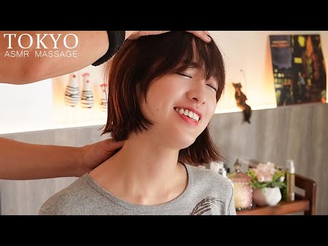Видео: NOT ASMR | Расслабьтесь с помощью массажа шеи и плеч / японский разговор