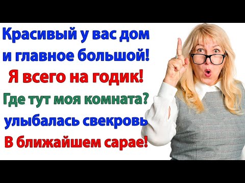 Видео: Свекровь приперлась жить. Я предложила ей будку во дворе! аудио рассказы.