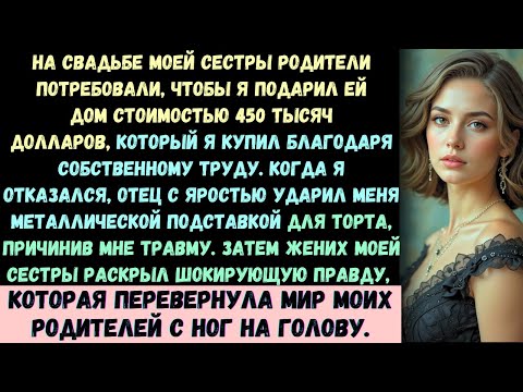 Видео: На свадьбе моей сестры отец ударил меня тяжёлой подставкой для торта после того, как я отказался...