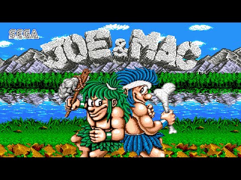 Видео: Joe & Mac Caveman Ninja: (SEGA) Спасаем первобытных женщин | стрим №77 ► |Перезалив