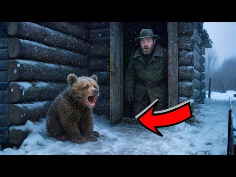 Видео: Замерзающий медвежонок плакал у порога таёжной избы. Когда егерь открыл дверь — случилось ЧУДО!