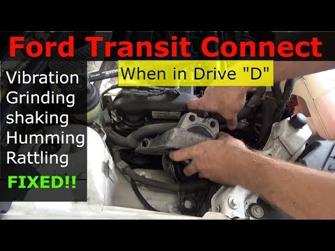 Видео: Ford Transit: сильная вибрация в режиме Drive. Исправлено! Неисправна опора двигателя.
