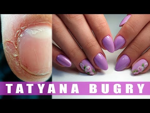 Видео: Сложный Маникюр/ МАКРО/ Наращивание Акригелем/Татьяна Бугрий