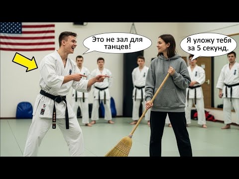Видео: ЧЁРНЫЙ ПОЯС вызвал девушку на бой ради ШУТКИ — но её ответ потряс весь ЗАЛ!