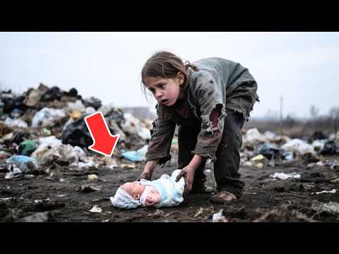 Видео: Бездомная девочка услышала на свалке детский плач,  а подойдя ближе - замерла, потеряв дар речи!