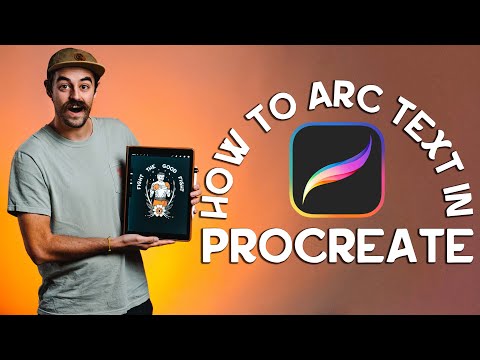 Видео: Как сделать изогнутый текст в Procreate