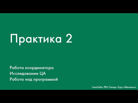 Видео: Практика 2 ("Мегамозг", Галактионова А.М)