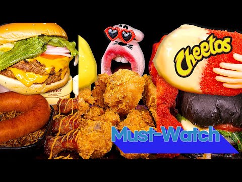 Видео: Обязательно посмотрите ещё раз, часть 2!! Легендарные моменты! 🎬 ASMR Mukbang Eating Show :)