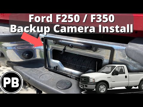 Видео: Установка камеры заднего вида для Ford F250 / F350 1999 - 2007 гг.