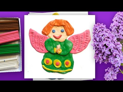 Видео: Лепка из пластилина | Развивающее занятие для детей | Лепим Ангела на Пасху