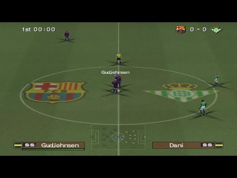 Видео: Pro Evolution Soccer 6 — Бетис против Барселоны