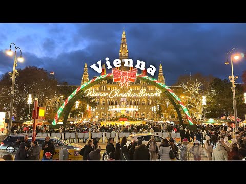 Видео: [4K]🇦🇹Рождественская прогулка в Вене🎅🎄: Самый известный рождественский рынок в мире. Декабрь 2024 г.