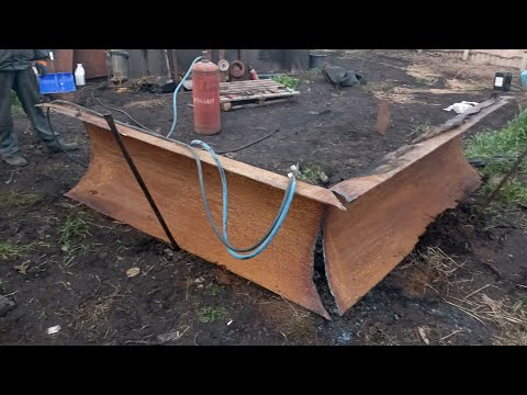 Видео: делаем из трубы снеговой клин к трактору т 150 к