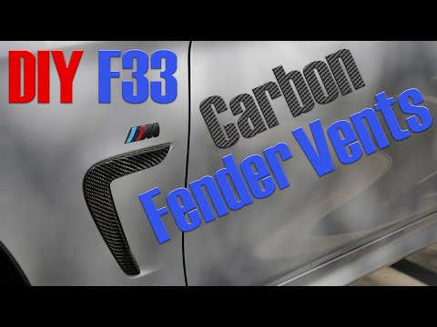 Видео: Установите карбоновые вентиляционные отверстия на крылья BMW F33!