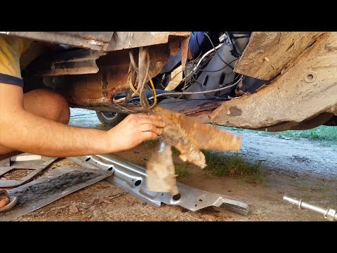 Видео: Mercedes w124 ЗАРЖАВЕЛ / ЗАМЕНА ПОРОГА на АВТО / КАК это СДЕЛАТЬ ???