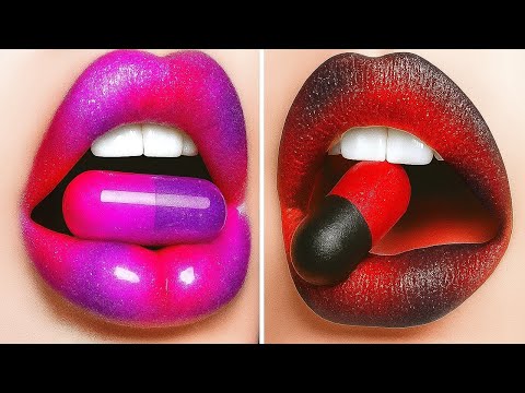 Видео: Розовый против готического макияжа ✨ Какой вариант вы бы выбрали?
