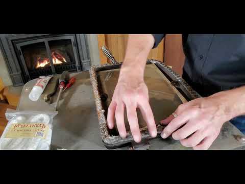 Видео: Замена уплотнителя троса дверцы печи и камина