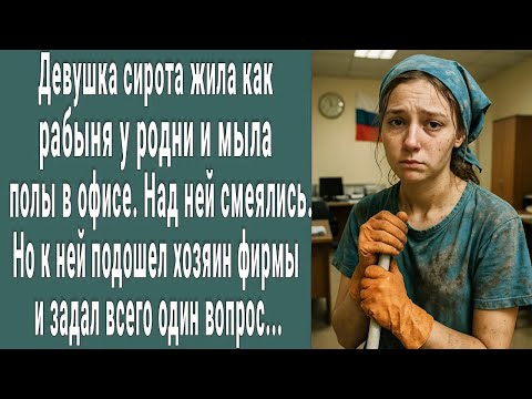 Видео: Сиротка жила как рабыня у родни и мыла полы в офисе. А когда к ней подошел хозяин фирмы, все замерли