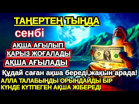 Видео: Тыңда Өте күшті дұға сенбі, Алла бір күнде ойламаған ақша байлық жібереді, ризығың көбейеді