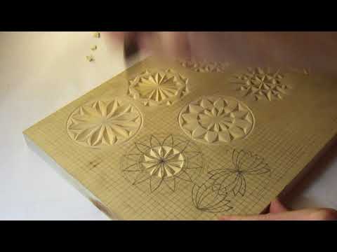 Видео: Геометрическая резьба по дереву. Урок 24 (geometric wood carving)