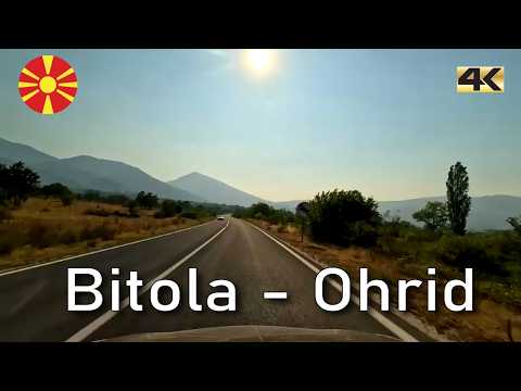 Видео: Scenic drive in North Macedonia from Bitola(Битола) to Ohrid(Охрид) |summer 2024 | 4K
