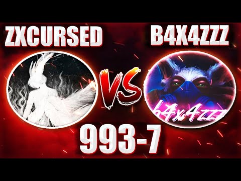 Видео: КУРСЕД ПРОТИВ БАХИ НА ТУРНИРЕ 993-7 / ZXCURSED VS B4X4ZZZ / Турнир Ez25 | 993-7 ТУРНИР