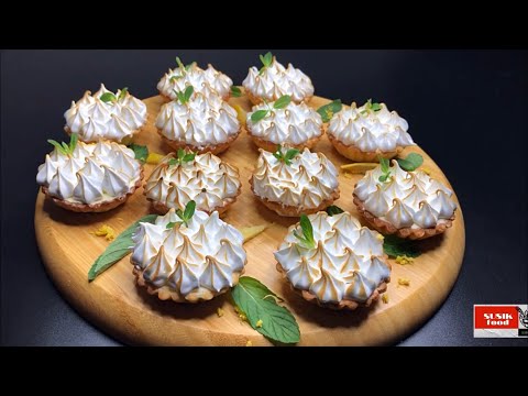 Видео: Lemon Meringue Tartlets  / Лимонный Тарталетки с меренгой.