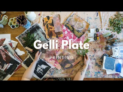 Видео: Видеоблог об искусстве: поиск творческого потока, печать на пластинах Gelli и новый мольберт!