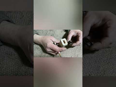 Видео: изготовление ручки на нож НР-40