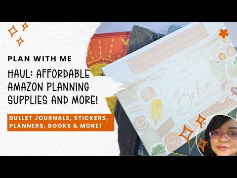 Видео: Plan With Me | Amazon Haul | Доступные ежедневники Bullet Journal, планировщики и многое другое
