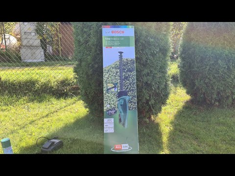 Видео: 4К Видео Обзор EasyHedgeCut 18-45 / Пробуем аккумуляторный кусторез от Bosch Easy Hedge Cut 18.