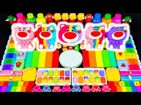 Видео: ASMR слайм 🌈 DIY Радужный слайм-единорог из глины, макияжа и блёсток | Смешивание слизи