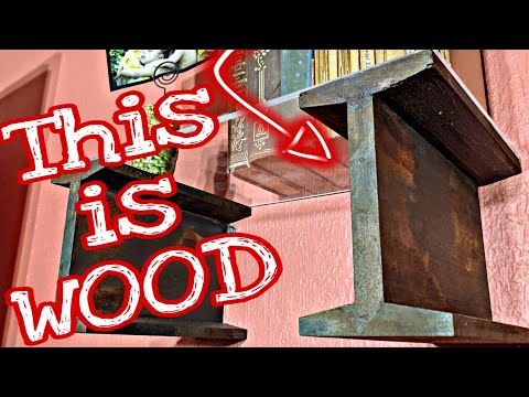 Видео: Методы окраски искусственного металла | Как сделать полку из двутавровой балки