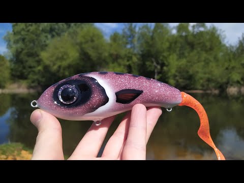 Видео: Приманки на щуку моего производства. Джеркбейты типа глайдер + хвост.